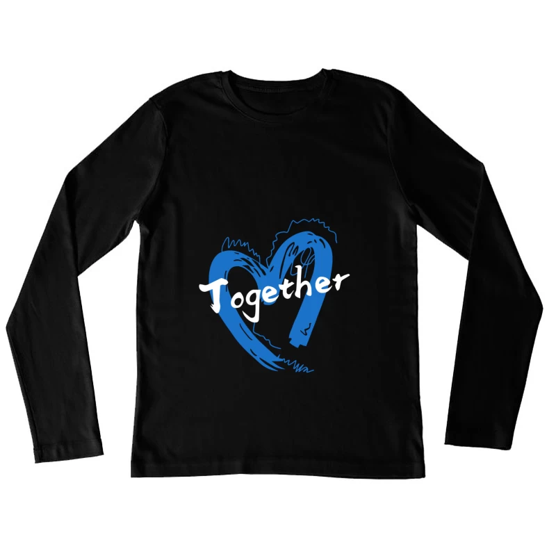 Gemeinschaftliches Herzdesign Damen Langarm T-Shirt