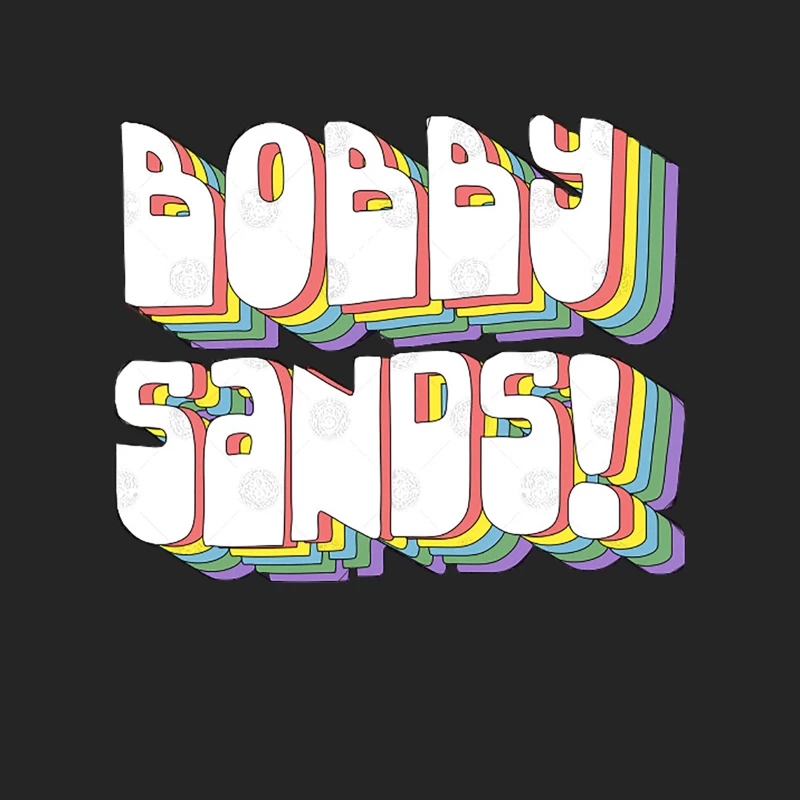 Bobby Sands  Retro Typography Design Male Pullover Sweatshirt