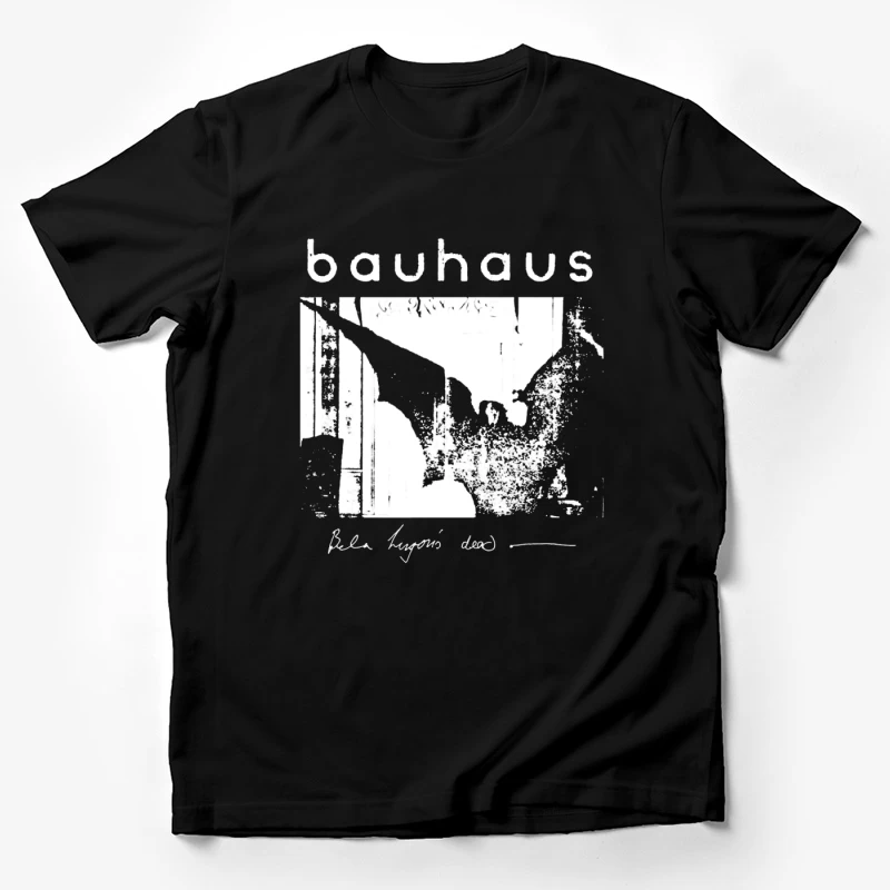 Vintage Bauhaus Typography and Abstract Design Study Male T-Shirt