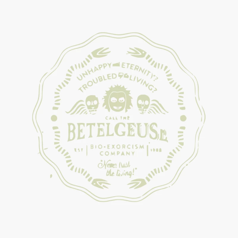 Vintage Betelgeuse Bio-Exorcism Company Logo Design Cotton Tote Bag