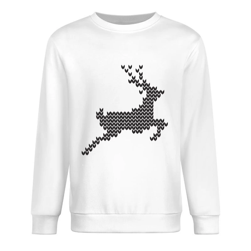 Art géométrique de cerf sauteuse Homme Sweat-shirt à enfiler