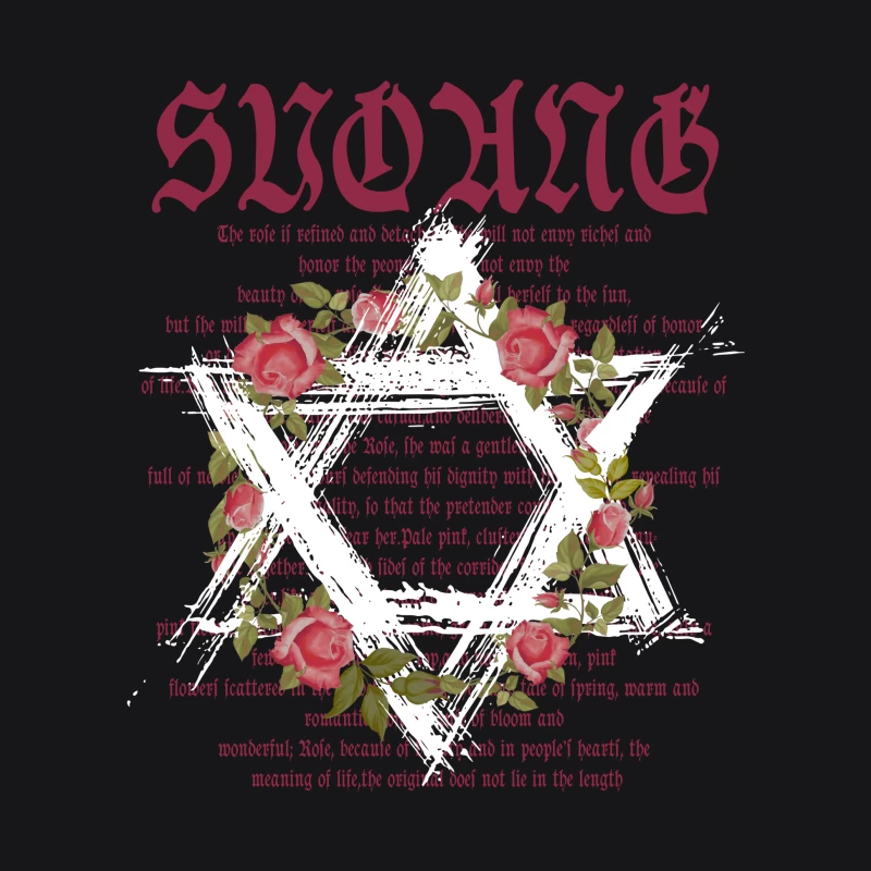 Jung mit Blumen und Stern Herren Pullover Hoodie