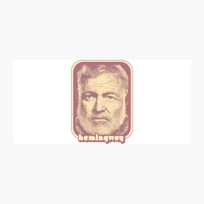 Ernest Hemingway  Retro Aesthetic Fan Art Gift Coffee Mug