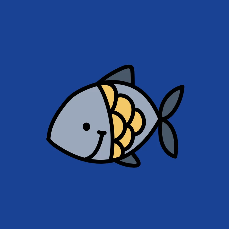Illustration de poisson souriant Femme T-Shirt