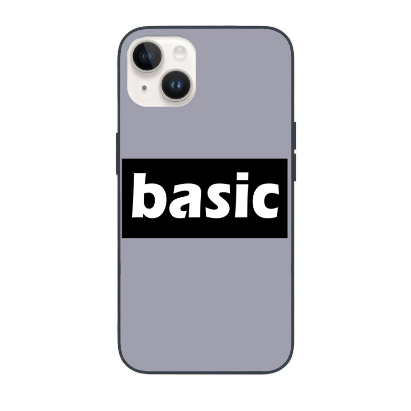 Basic Typography Design iPhone Case