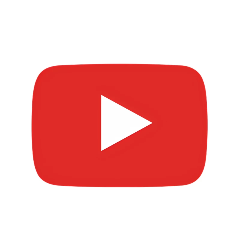 YouTube Red Play Button Logo for Video Streaming Platform Tapestry