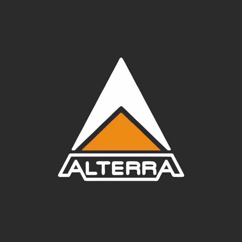 Alterra Corporate Logo with Orange Triangle Design Baseball Cap