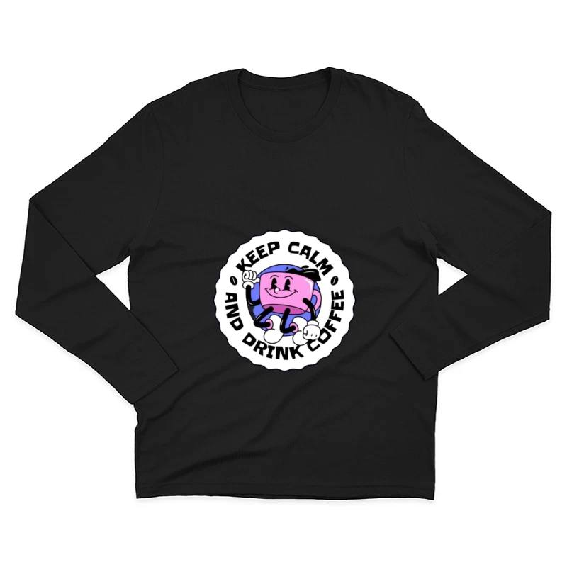 Design de tasse à café amusant Homme Manches Longues T-Shirt