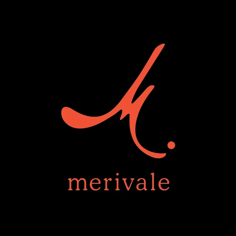 Merivale Hospitality Group Minimalist Red Logo Design Throw Pillow