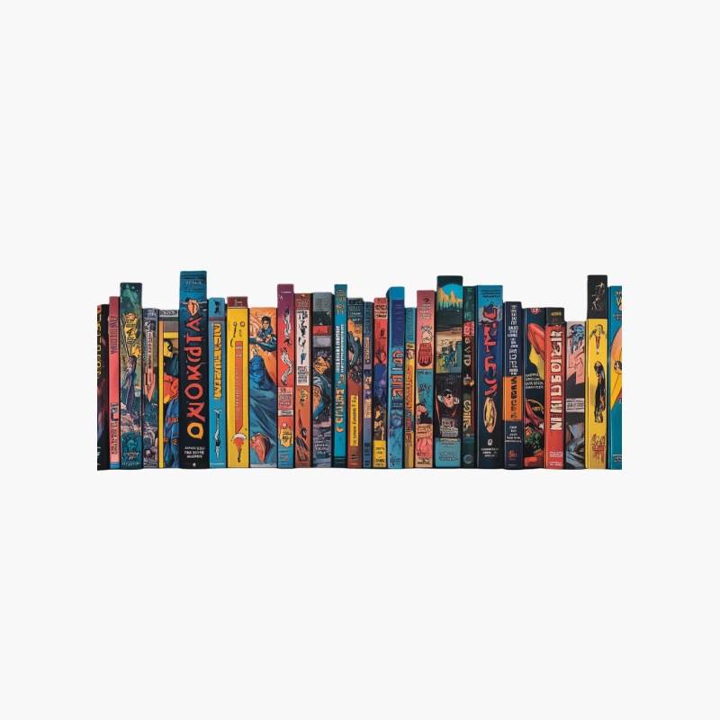 Vibrant Collection of Comic Books and Graphic Novels Cotton Tote Bag