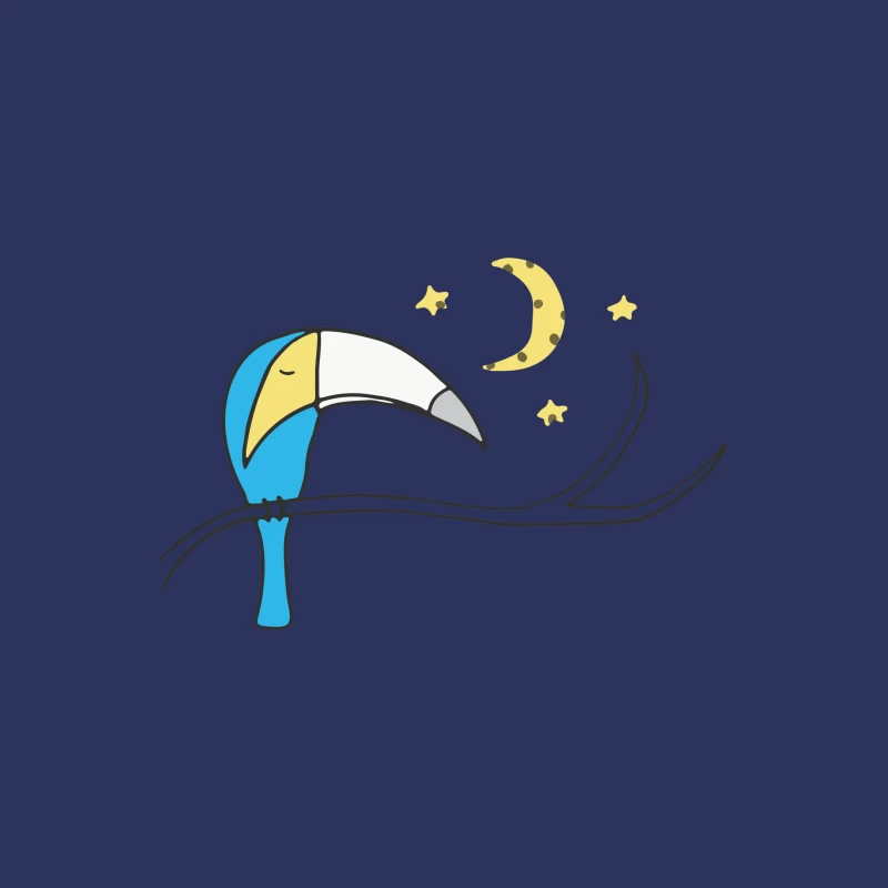 Toucan rêveur sous le clair de lune Femme T-Shirt