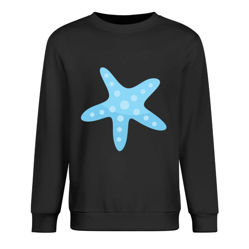 Étoile de mer bleue illustrée Homme Sweat-shirt à enfiler
