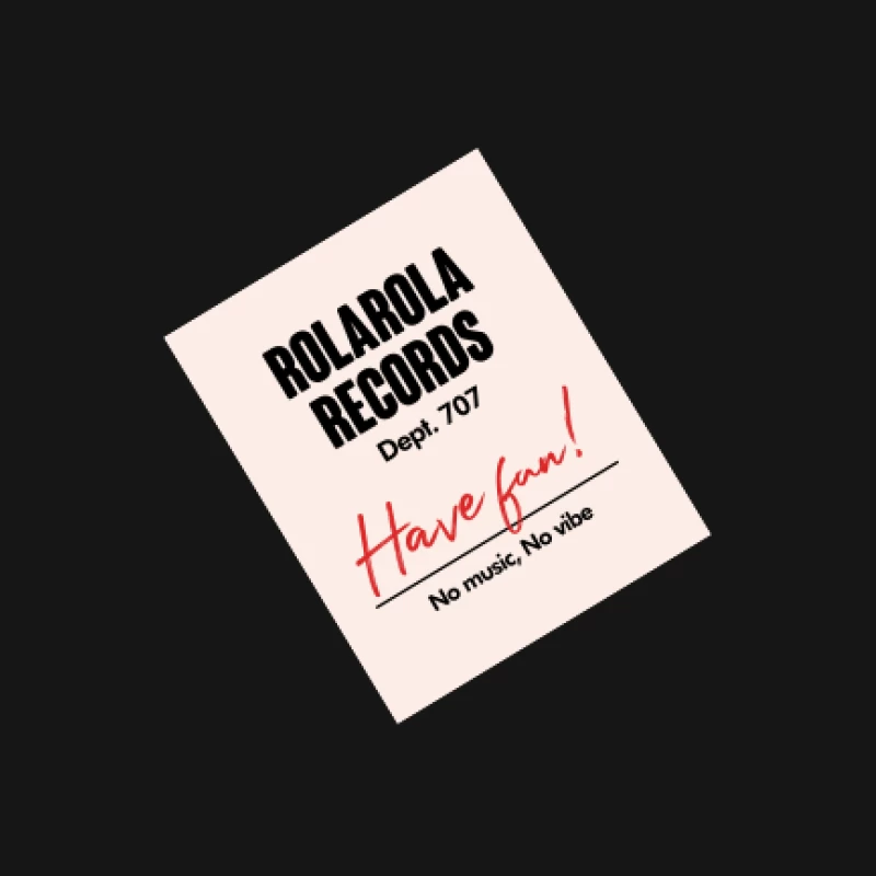 Musikposter, Rolarola Records, Spaß haben Herren Langarm T-Shirt
