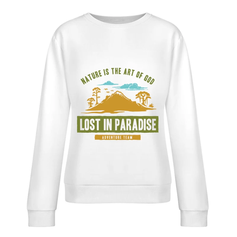 Équipe d'aventure perdue dans la nature Femme Sweat-shirt à enfiler