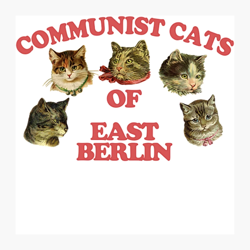 Communist Cats Of East Berlin  Retro Style Cat Lover Gift! Pin