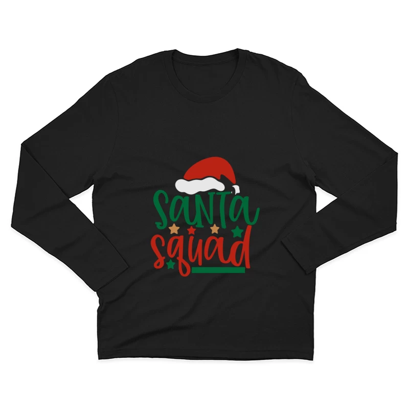 Équipe du Père Noël festive Homme Manches Longues T-Shirt