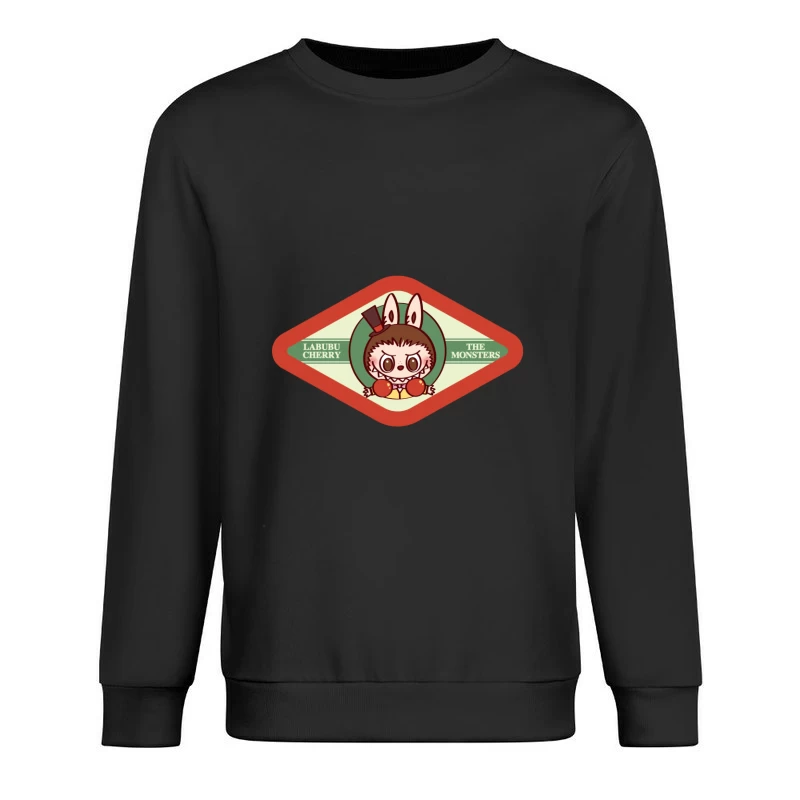 Labubu Cherry Monster Kunstdesign Herren Pullover Sweatshirt