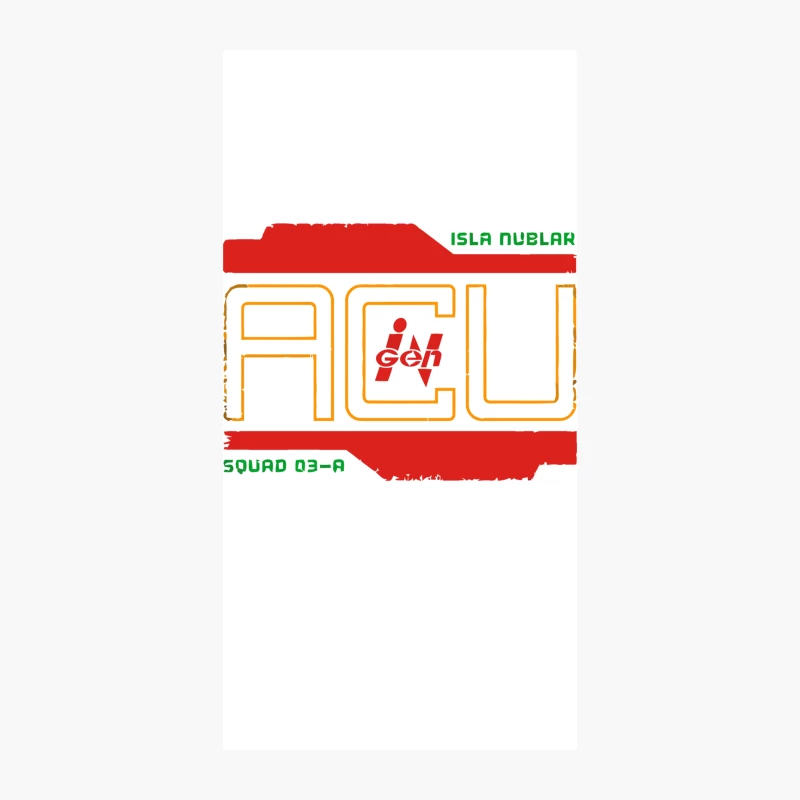ACU Squad 03-A Logo from Isla Nublar iPhone Case