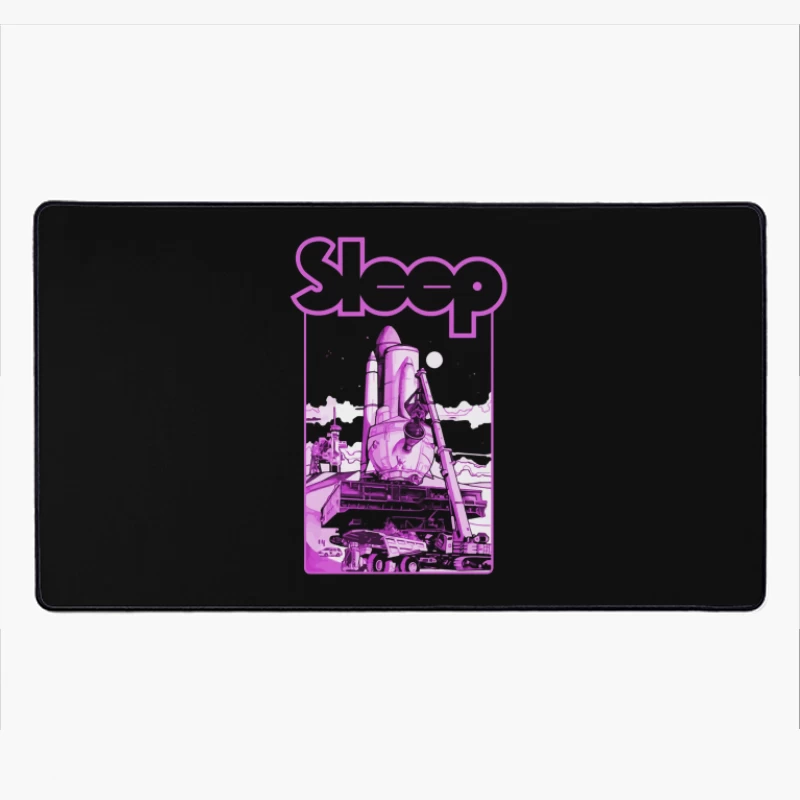 Sleep Band's Purple Rocket Industrial Space Art Desk Mat