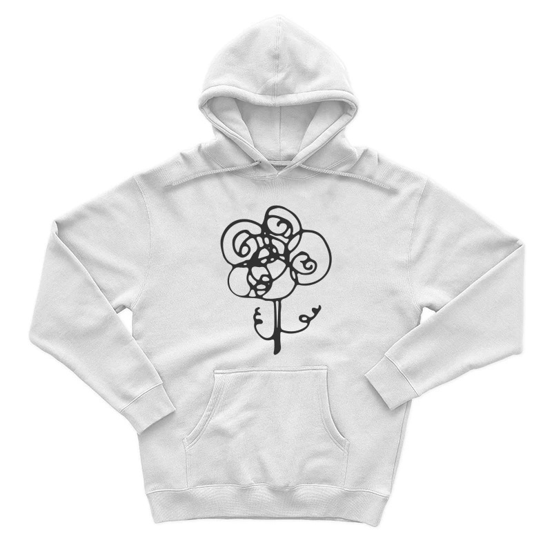 Fleur abstraite tourbillonnante Homme Sweat à capuche
