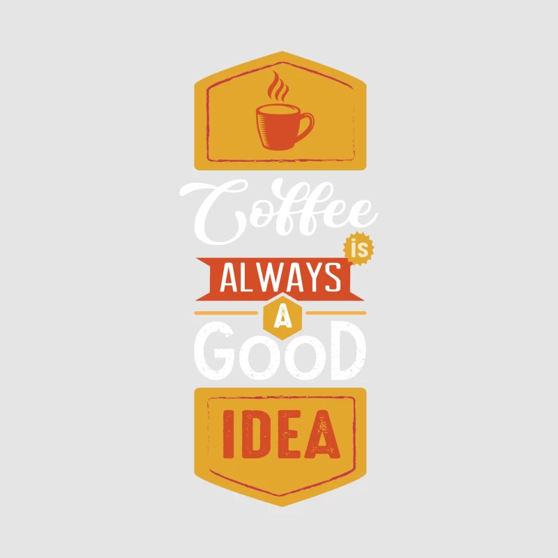 Affiche inspirante sur le café Homme Sweat à capuche