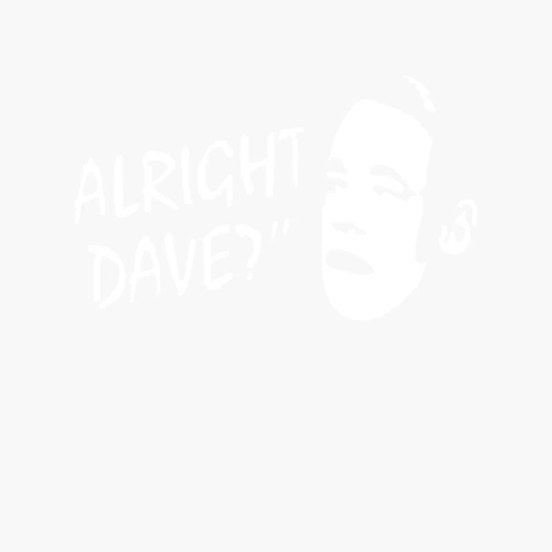 ALRIGHT DAVE Cotton Tote Bag