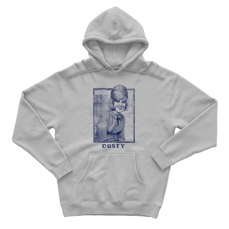 Dusty Springfield   Vintage Look Faded Design Male Pullover Hoodie