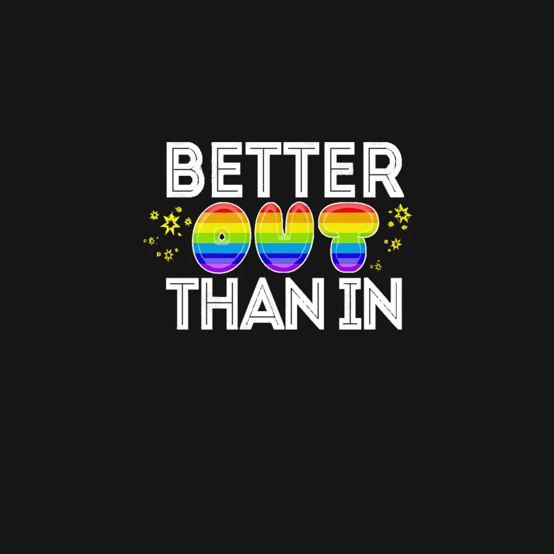 Better Out Than In Gay Pride Desk Mat