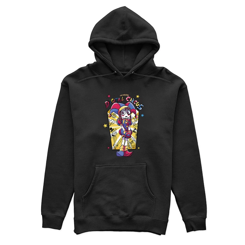 Der erstaunliche digitale Zirkus - Skurrile Figur im bunten Design Damen Pullover Hoodie