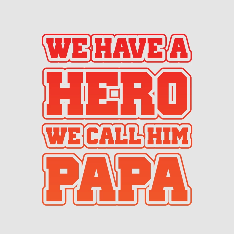 Papa, notre héros Homme Sweat à capuche