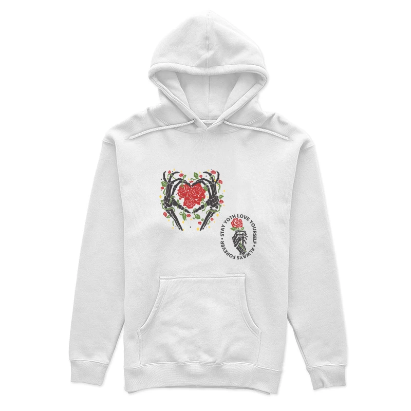 Rosenherz mit Blumen Damen Pullover Hoodie