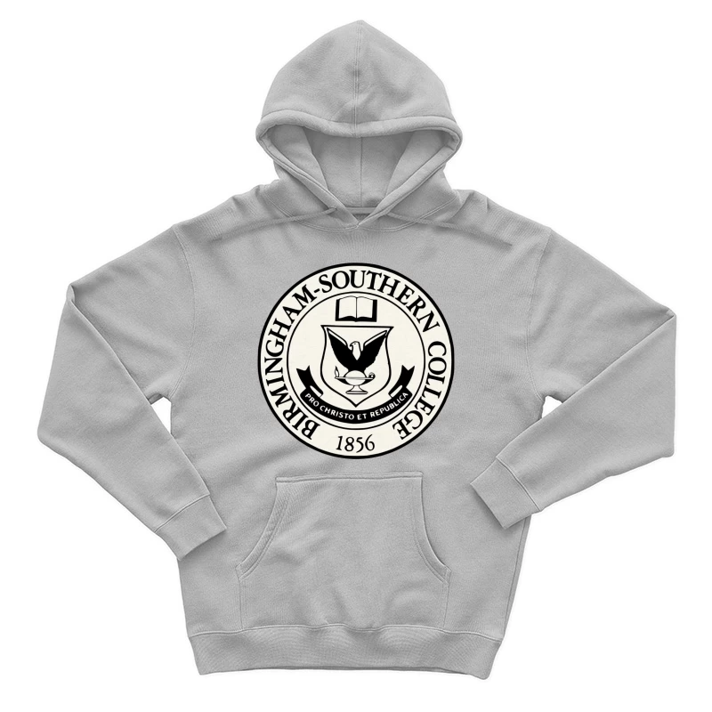 Official Seal of Birmingham-Southern College Founded 1856 Male Pullover Hoodie