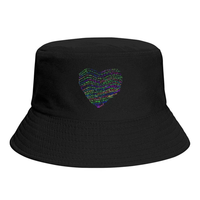 Coldplay Lyrics Art Bucket Hat