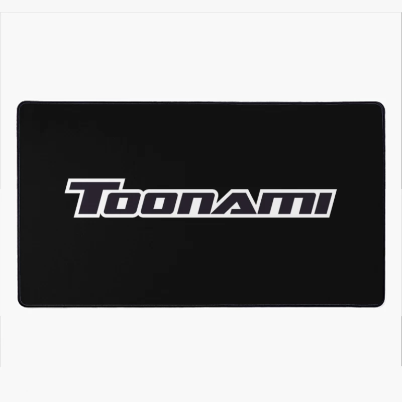 Toonami Black Text Logo - Cartoon Network's Anime Programming Block Desk Mat