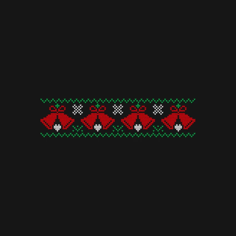 Motif de Noël avec cloches rouges et flocons de neige Femme T-Shirt