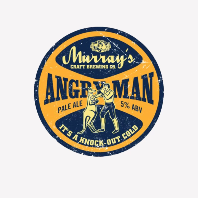 Angry Man Pale Ale Male T-Shirt
