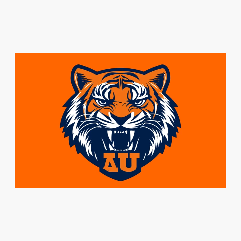 Fierce Auburn University Tiger Mascot Logo Travel Mug