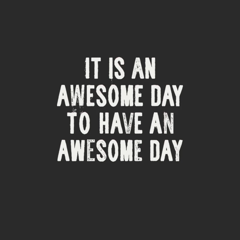 Awesome Day - Inspiring Typographic Design Baseball Cap