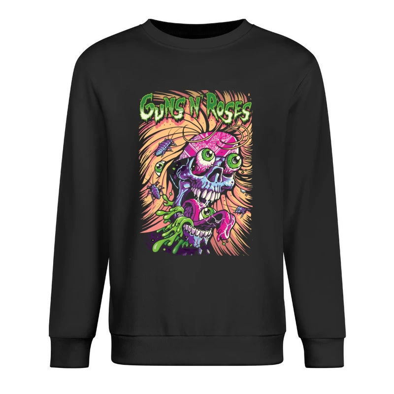 Guns N' Roses Skull Graphic Art Male Pullover Sweatshirt