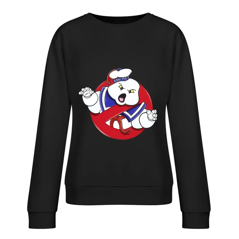 Stay Puft Marshmallow Man from Ghostbusters Female Pullover Sweatshirt