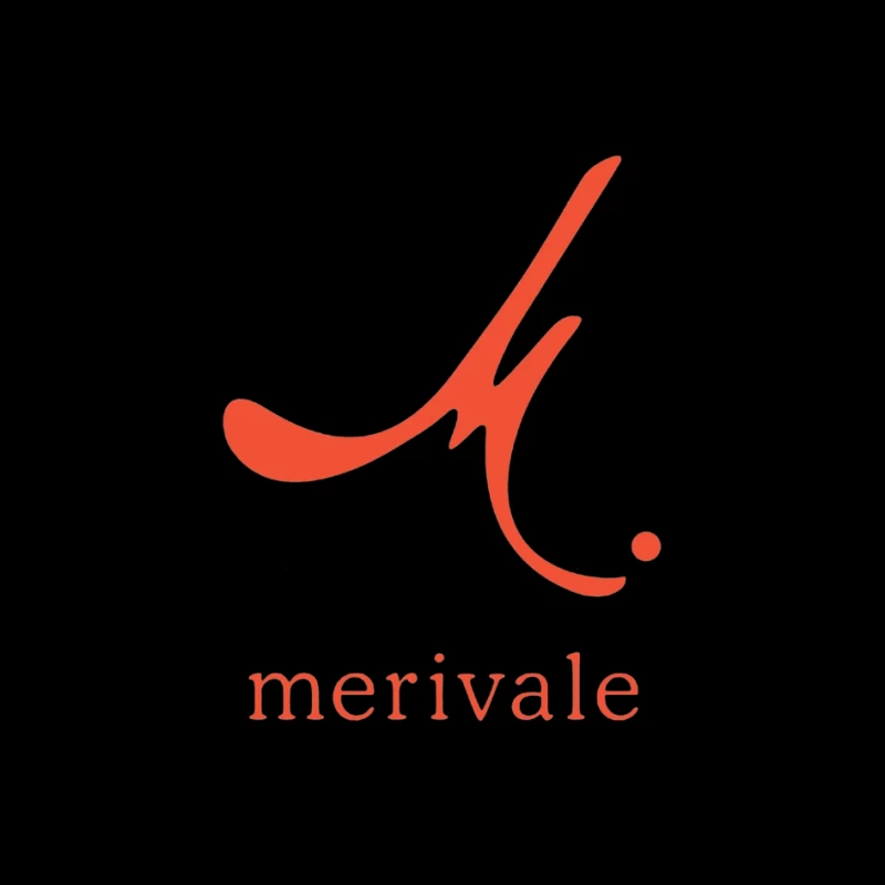 Merivale Hospitality Group Minimalist Red Logo Design Pin