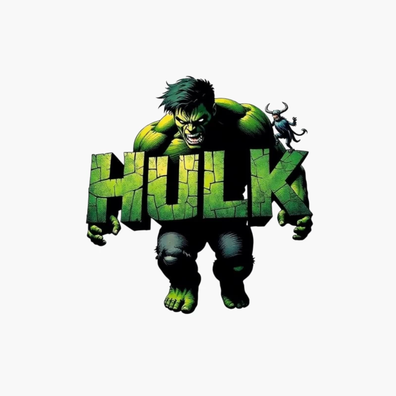 Hulk Comic Art Cotton Tote Bag
