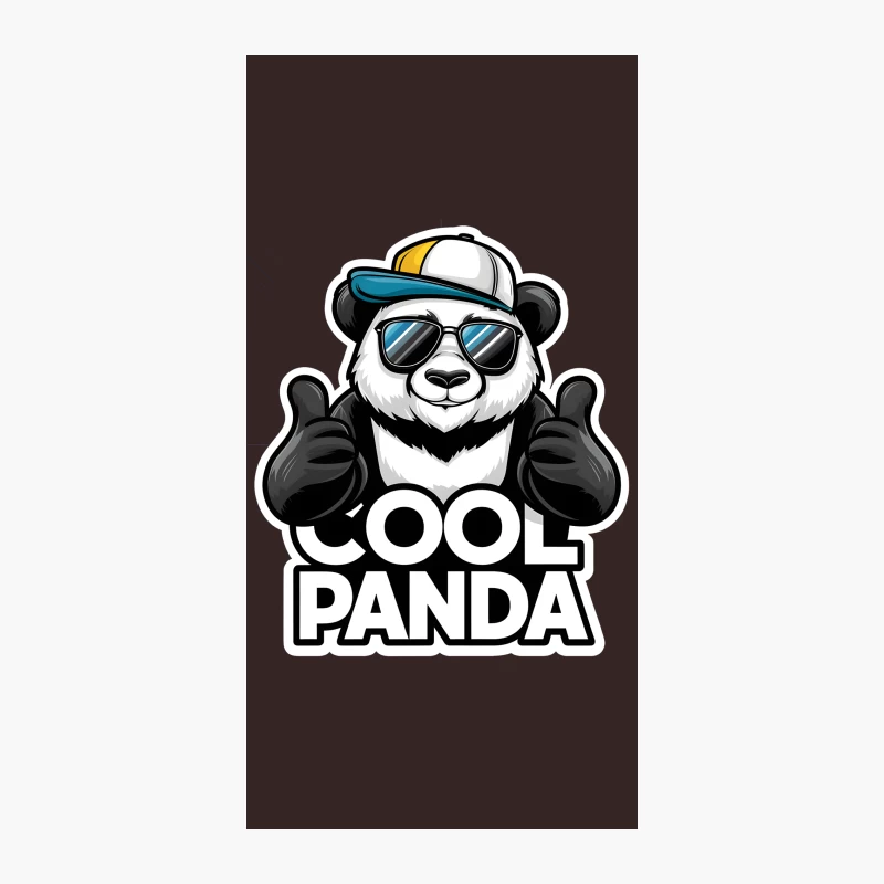Cool Panda Wearing Sunglasses and Cap Giving Thumbs Up iPhone Case