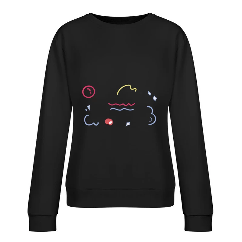 Abstrakte künstlerische Formen Damen Pullover Sweatshirt