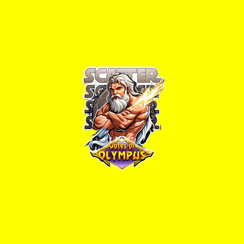 Gates of Olympus Slot Game Scatter Symbol Featuring Zeus Desk Mat