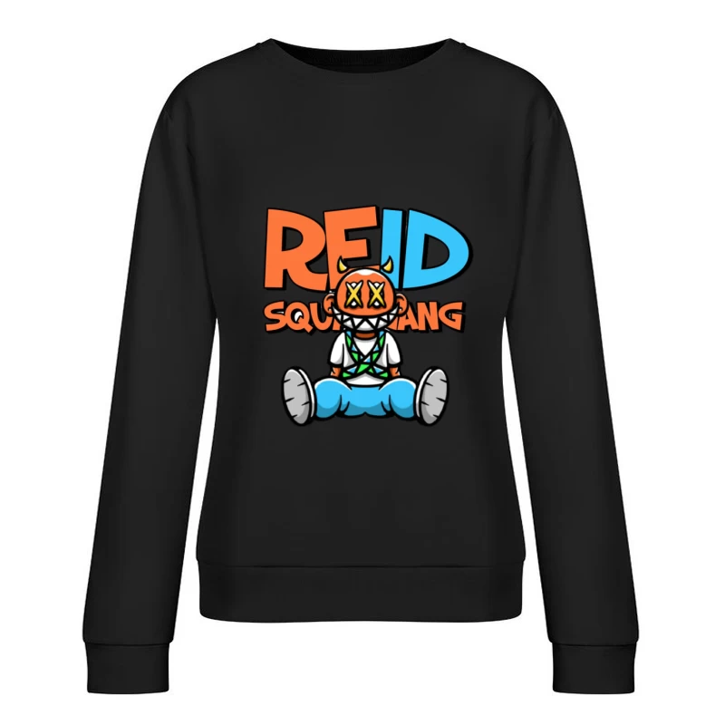 Reid Squid Gang Figuren Design Damen Pullover Sweatshirt