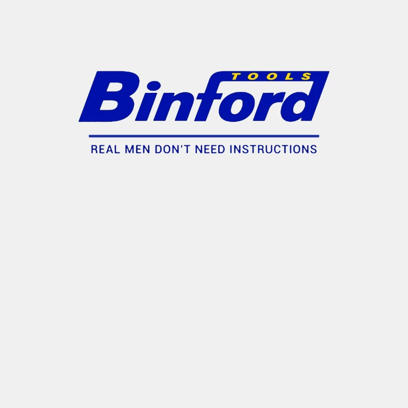 Binford Tools Company Logo with Bold Slogan Male Tank Top