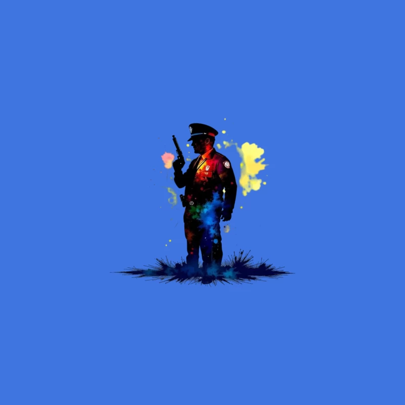 Police man Desk Mat