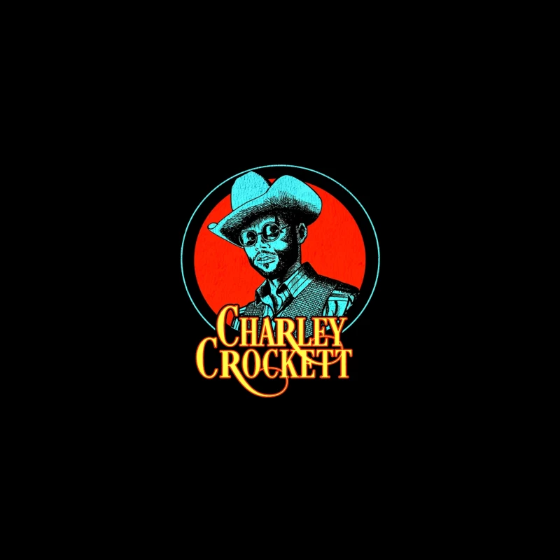 Vintage Charley Crockett Western Music Logo Design iPhone Case