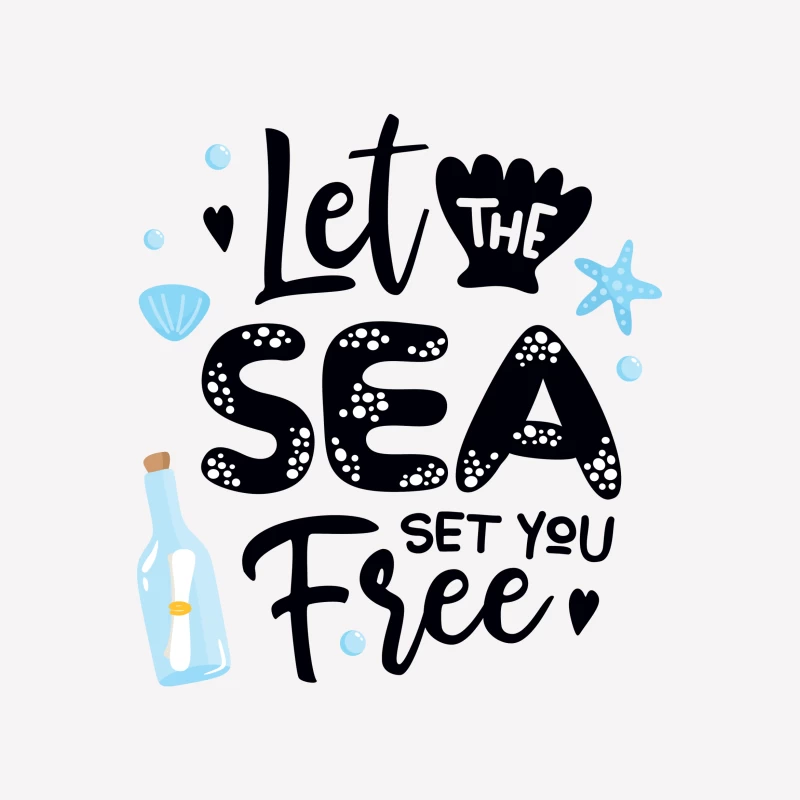 Laissez la mer vous libérer Femme T-Shirt